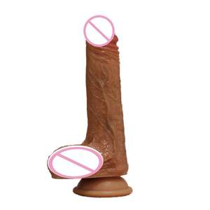 Dildo Silikon Medis <span class=keywords><strong>Super</strong></span> Realistis 7 Inci Berlapis Ganda untuk Wanita <span class=keywords><strong>Penis</strong></span> Buatan Kecil - Product Image 1