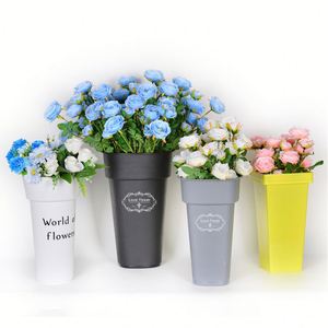 Vaso <span class=keywords><strong>per</strong></span> <span class=keywords><strong>Fiori</strong></span> <span class=keywords><strong>in</strong></span> <span class=keywords><strong>Plastica</strong></span> con Design Moderno, Secchio Ecologico <span class=keywords><strong>per</strong></span> Esposizione a Terra di <span class=keywords><strong>Fiori</strong></span> <span class=keywords><strong>Recisi</strong></span> - Product Image 5