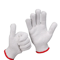 Gants de travail en coton pour la protection des travailleurs, gants de sécurité en coton tricoté, en vente