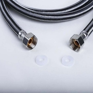 Tuyau flexible tressé en acier inoxydable G1/2 x G1/2 pour l'arrivée d'eau des toilettes et des robinets, idéal pour la salle de bain et l'évier de cuisine - Product Image 3