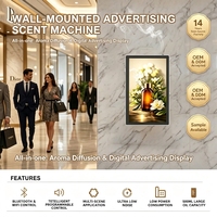 Diffuseur d'arômes publicitaire mural Mini AD-SCENT avec écran LED de 18,5 pouces, Bluetooth, WIFI, contrôle par application, machine à parfum commerciale