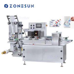 ZONESUN ZS-WP260A Automatic Pillow Type Single Sheet Sachet Wet Tissue Wipe Packing <b>Machine</b> Wet Wipe <b>Making</b> Packaging Equipment - Product Image 1