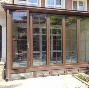 Bifold Patio Sliding Bi Folding Door Doors Glass Fold Hydraulic 180Degree