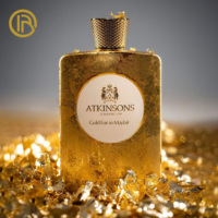 Capsules de parfum haut de gamme en Zamac avec estampage à chaud doré – Flacons liquides anti-fuite avec pulvérisateur à pompe et accents métalliques pour un look luxueux