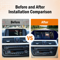Pantalla de Navegación HD Estilo Blade de 10.25 Pulgadas para BMW Serie 3/4 2013-2017 con Sistema NBT, Volante a la Derecha, CarPlay Inalámbrico y Android Auto