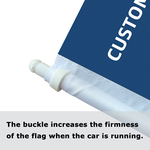 Drapeau de voiture personnalisé avec clip de fenêtre – Décoration de voiture sur mesure - Product Image 3