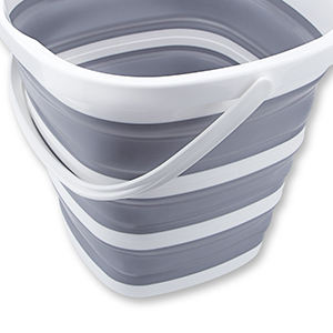 Portable rond carré pliant en plastique Camp plage sable pli seau poisson pliable 10l eau vadrouille seau pliable - Product Image 3