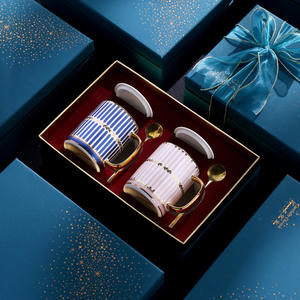 Taza de Cerámica de Lujo Ecológica con Tapa y Asa, Taza de Té de Porcelana Blanca, Embalaje en Caja de Regalo para Regalos Empresariales - Product Image 3