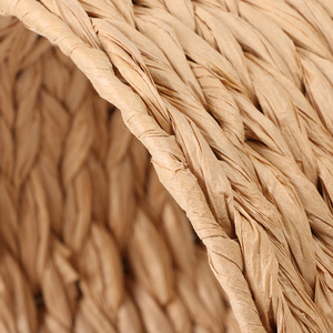 Round Natural Color Imitation Hemp <b>Rope</b> Woven Lampshade For Pendant Lights Restaurant <b>Lighting</b> Fixtures - Product Image 2