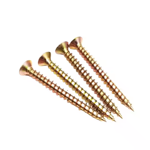 <span class=keywords><strong>Vis</strong></span> <span class=keywords><strong>Spax</strong></span> <span class=keywords><strong>à</strong></span> tête fraisée plate Pozi/Torx/Phillips/<span class=keywords><strong>à</strong></span> embase carrée pour aggloméré et meubles en <span class=keywords><strong>bois</strong></span>, jaunes - Product Image 3