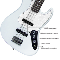 Professional 4-String Electric Bass Guitar with Canada Maple Wood and Poplar Wood Back/Side Wholesome Set with Competitive Price