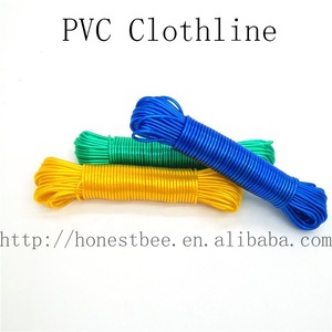 Jemuran Kawat Logam PVC, Garis Cuci Inti Baja Kehidupan Kuat, Tali Berlapis Plastik, Tali Pengering Pakaian Hijau - Product Image 5