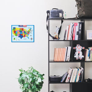 Vente en gros d'affiche personnalisable carte géographie apprentissage Cognition USA carte murale système solaire carte du monde pour les enfants - Product Image 4