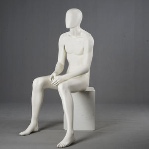 Maniquí <span class=keywords><strong>de</strong></span> Exhibición para Tienda, Maniquí Masculino Sentado, Desnudo, Pintado, Musculoso - Product Image 4