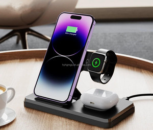 Bán Chạy Nhất 15W Có Thể Gập Lại 3-Trong-1 Không Dây Sạc Trạm Qc3.0 <span class=keywords><strong>Pd</strong></span> Chức Năng Cho Phòng Ngủ Văn Phòng Nhà 5V/2A 9V/2A Đầu Ra - Product Image 2