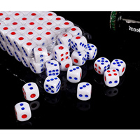 Vente directe, ensemble de dés de table de jeu de rôle de casino, gravure personnalisée, polyèdre d6, 12mm