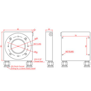 योंगली पोर्टेबल हैंडहेल्ड 200 एमडब्ल्यू-300w पानी ठंडा लेजर पावर सेंसर उच्च शक्ति घनत्व लेजर उपकरण भागों - Product Image 2