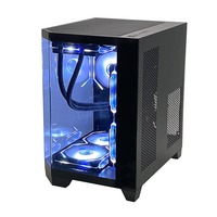 Boîtier d'ordinateur en verre pour jeux Pcooling OEM, cabinet pour PC, tours d'ordinateur pour jeux, boîtier de bureau, boîte en cristal pour joueurs
