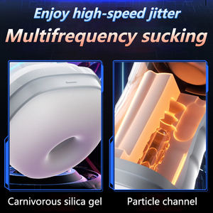 Sıcak satış erkekler mastürbasyon oyuncaklar su geçirmez titreşimli Thrusting Sucking elektrik adam fincan otomatik erkek Masturbator Stroker - Product Image 3