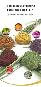 Suministros para mascotas de alta calidad, golosinas de conejo naturales, comida para Conejo, golosinas para hámster, conejo, juguete para masticar, aperitivos, pastel de hierba - Product Image 4