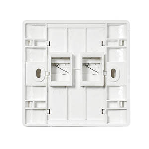 Cat6 Keystone <b>Wall</b> Plate 86 Type Single Port RJ45 Network Module <b>Panel</b> ABS Injection Easy Install for Structured Cabling - Product Image 5