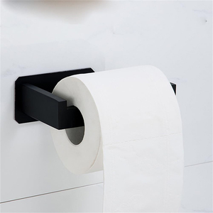 Juego <span class=keywords><strong>de</strong></span> 5 Accesorios <span class=keywords><strong>de</strong></span> Baño <span class=keywords><strong>de</strong></span> Pared en Negro Mate: Toallero, Barra para Toallas, Gancho para Batas, Ganchos <span class=keywords><strong>y</strong></span> <span class=keywords><strong>Portarrollos</strong></span> <span class=keywords><strong>de</strong></span> Papel Higiénico - Product Image 6