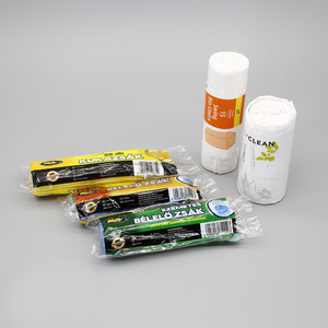 Vietnam Factory Custom Logo Silk Screen Printed Heat Seal Disposable HDPE Transparent Heavy Duty <b>Kitchen</b> Trash Bags Roll - Product Image 4