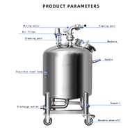 Mélangeur pneumatique économique mobile pour huiles essentielles et parfums, réservoir de mélange de parfum de 50 à 300 L