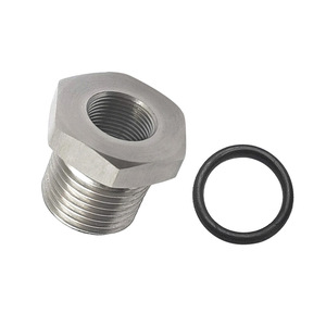 Conector de Filtro de Combustible de Acero Inoxidable, Rosca Interna 1/2-28, Rosca Externa 3/4-16, para Uso Automotriz - Product Image 2