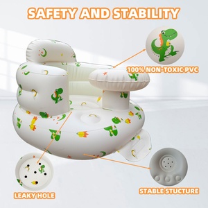 Upgrade Modern Plush PVC Comfortable <b>Inflatable</b> Baby Shower Chair Animal Design <b>Sofa</b> Living Room Dining Bathroom Bedroom School - Product Image 5