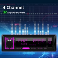 1DIN Araç Teybi MP3 Çalar, Bluetooth 5.1, Eller Serbest, FM AM RDS, LCD Ekran, 2V RCA Preout, 4x50W YD7388 Amfi, OEM ODM