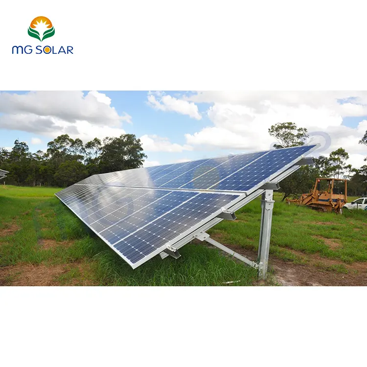 Solar Penal Ground Mounting Galvanized Steel Frame Pile Ground Mount System