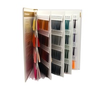 Cartes de couleurs de fils à broder en soie en vente chaude