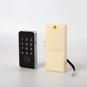 Kunci kabinet cerdas digital kecil, kunci kabinet elektrik dengan fitur pembuka kunci kata sandi mode gratis untuk gym