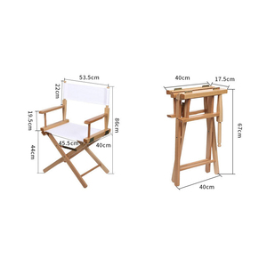 Silla de Director para Senderismo y Camping, Madera de Haya, Ligera, Plegable, Lujo Personalizado, Portátil, para Playa, Pesca, Parque, Sala de Estar, Oxford - Product Image 5