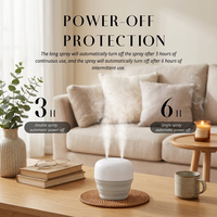 Humidificateur Portable Rechargeable H2O 500 ml à Ultrasons pour Voyage, Bureau, Maison, Cadeau Idéal, Diffuseur de Brume Personnel