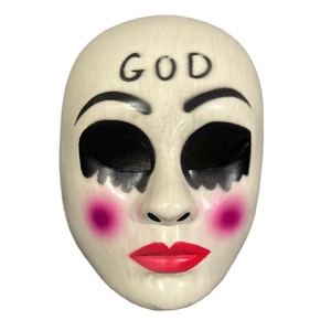 Máscara de Halloween para Cosplay, Máscara Facial Completa de Plástico Ecológico para Fiestas, Máscara de Asesino de <span class=keywords><strong>la</strong></span> Película The Purge Cross Anarchy - Product Image 5
