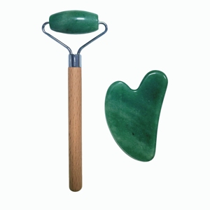 ลูกกลิ้งนวดหน้าหยกเขียวอะเวนเจอรีน ชุดกัวซาและลูกกลิ้งลดบวม - Product Image 6