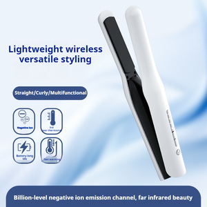 Portable Mini Flat <strong>Iron</strong> Rechargeable <strong>USB</strong> Battery Powered Wireless Hair Straightener <strong>Travel</strong> Use Car Application - Product Image 4