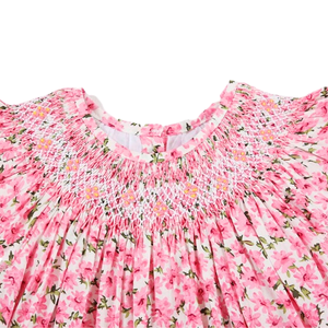 Vente en gros de robes d'été pour bébés robe fleurie pour enfants robe smockée pour enfants pour filles ODM OEM de 8 mois à 12 ans haut de gamme confortable - Product Image 1