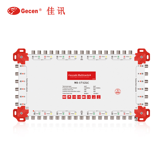 17 in 12/16/24/32 Output Satellite Multiswitch Support 4 Satellite