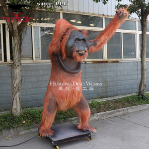 Vergnügung spark Lebensgröße Animatronic Gorilla Skulptur Zum Verkauf - Product Image 5