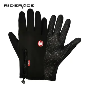 Riderace Touchscreen Fietshandschoenen Winter Voor Vrouwen Warm Rijden Full Finger Handschoen Winddicht Sport Plus Fluwelen Bergskiën