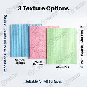 Paño de Esponja de Celulosa Ecológico Lavable 45-60 ℃   Paño de Limpieza Absorbente Antibacteriano para Cocina/Auto - Product Image 5