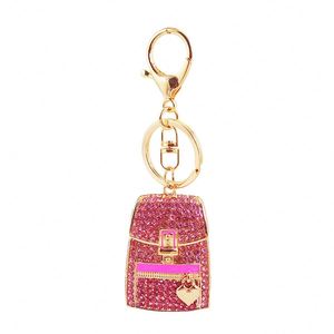 Blingbling Key Chain Rhinestones Purse Pendant Handbag Bag Charm Metal <b>Backpack</b> Keychain Keyring for Girls Valentine's Day Gift - Product Image 5