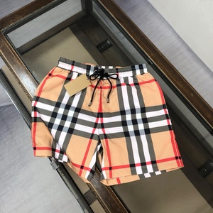 Pantalones Cortos de Verano para Hombre, Color Caqui, Bordados, Resistentes al Agua, Casuales, a la Moda, con Cintura Elástica, Estilo Vintage - Product Image 1