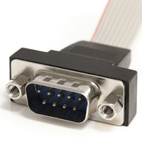 Cable Adaptador Serial RS232 IDC DB9 Macho a 10 Pines Hembra para Placa Base