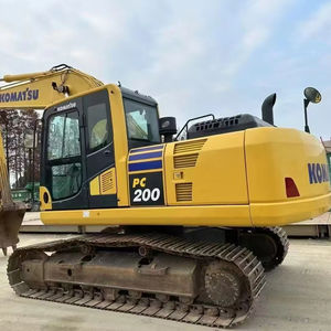 Mini-excavatrice sur chenilles Komatsu PC200-7 d'occasion, poids opérationnel de 1,8 tonne, entièrement opérationnelle, pompe hydraulique Kawasaki, moteur Hino. - Product Image 1