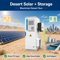 Armoire BESS hybride solaire-diesel 50 kW 112,5 kWh pour opérations hors réseau et sur réseau avec entrée générateur 60 kVA et entrée PV 100 kWp