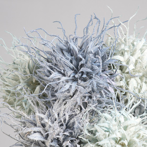 Flores Artificiales en Forma de Bola de Rayo, Orquídea Azul Niebla, Planta Completa Decorativa para Bodas, Accesorio para el Pasillo - Product Image 4